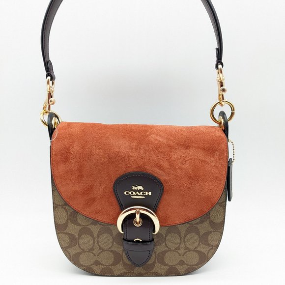 Coach Bags Coach Beat Saddle Leather Shoulder Crossbody Bag Brown